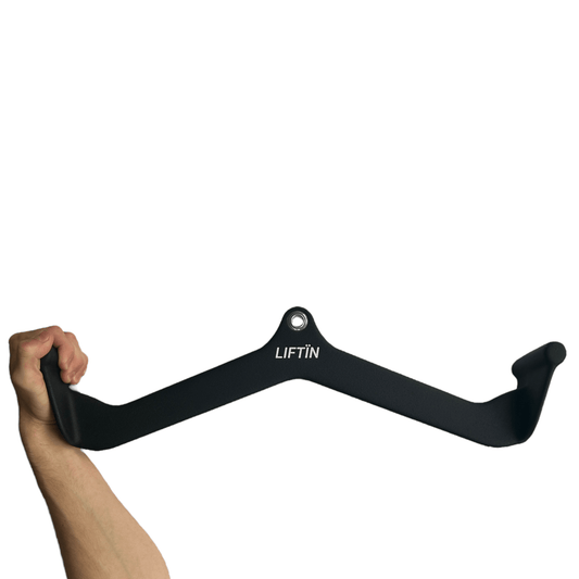 LIFTIN lat pulldown bar - small grip lat pulldown stang voor natuurlijke beweging tijdens workouts - gebruiksvoorbeeld