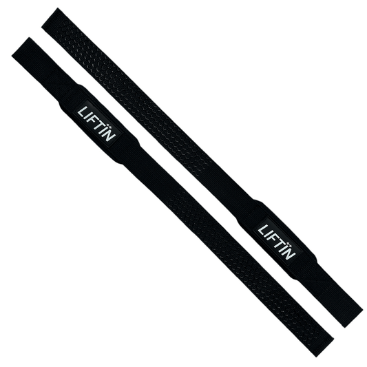 LIFTIN lifting straps - fitness straps voor verhoogde grip en veiligheid tijdens gewichtheffen - bovenaanzicht