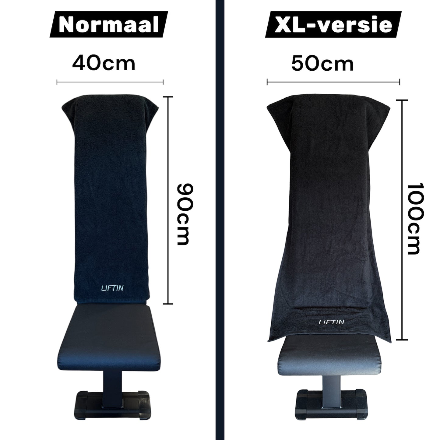 Sporthanddoek 100% Katoen Zwart