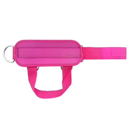 LIFTIN ankle straps - hoogwaardige roze straps met voetband voor comfort en stabiliteit tijdens workouts - achteraanzicht