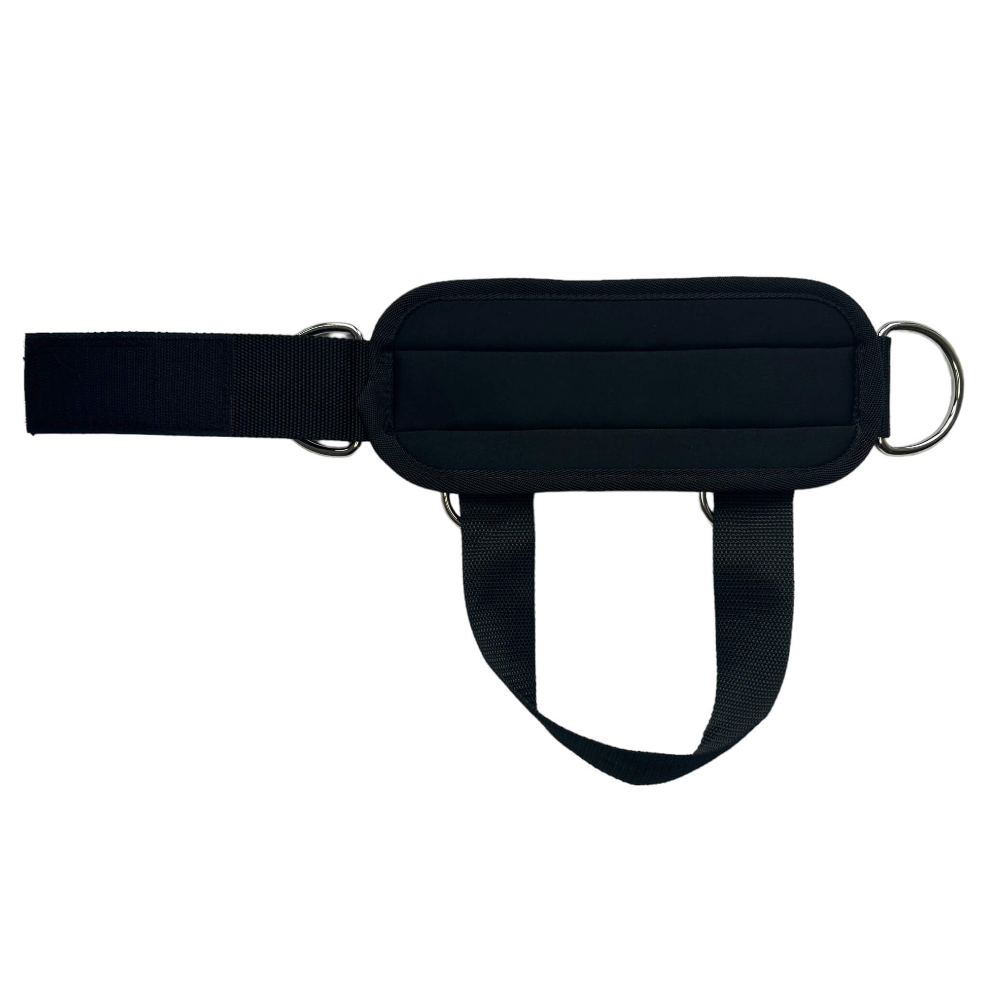 Close-up van de LIFTIN ankle straps - stevige voetband en metalen ringen voor optimale grip - achteraanzicht