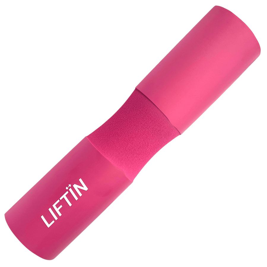 LIFTIN barbell pad - roze halter kussen van high density foam voor comfort tijdens squats en hip thrusts - vooraanzicht