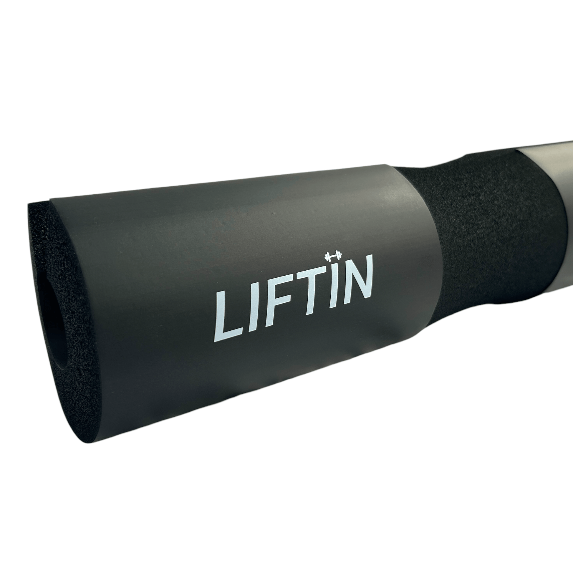 LIFTIN barbell pad - zwart barbell kussen met dikke foamlaag voor optimale bescherming - detailopname