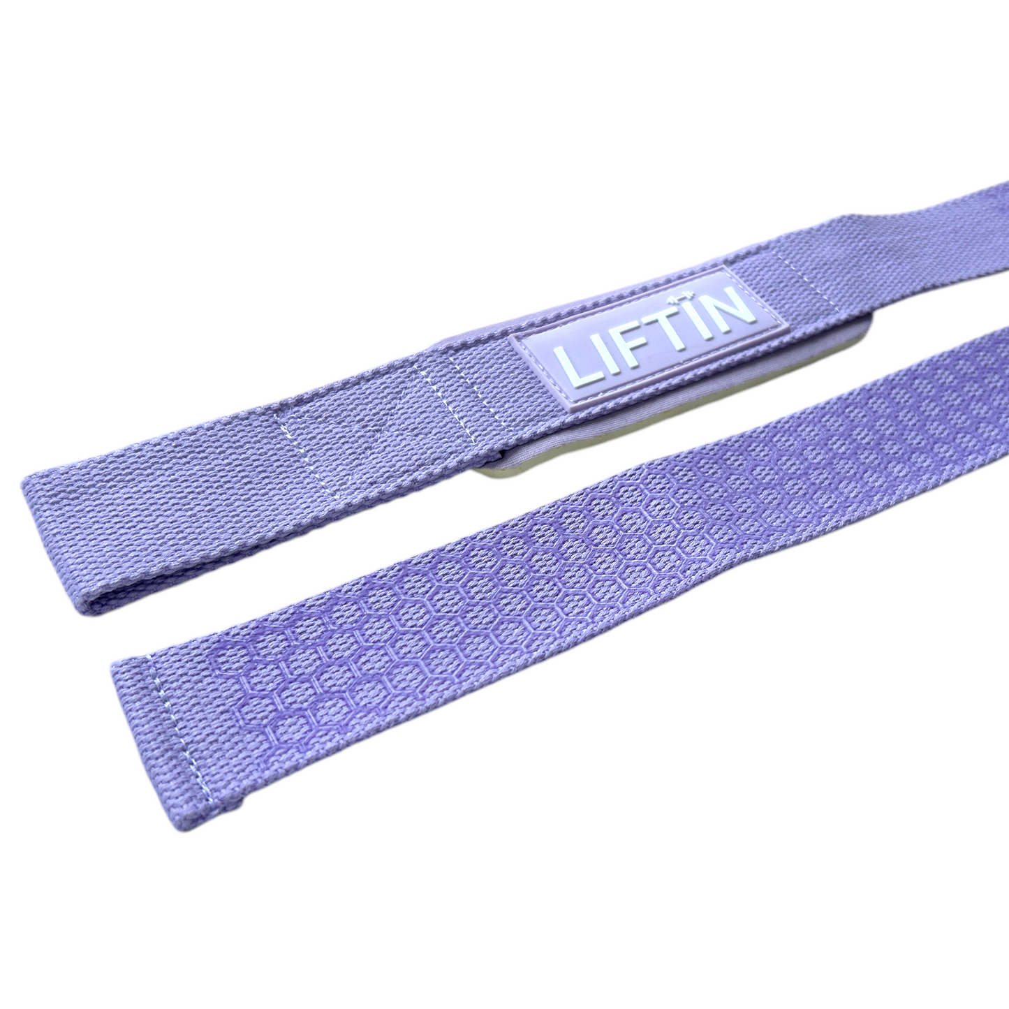 Close-up van de latex coating op de LIFTIN lifting straps - voor extra grip en duurzaamheid - close-up