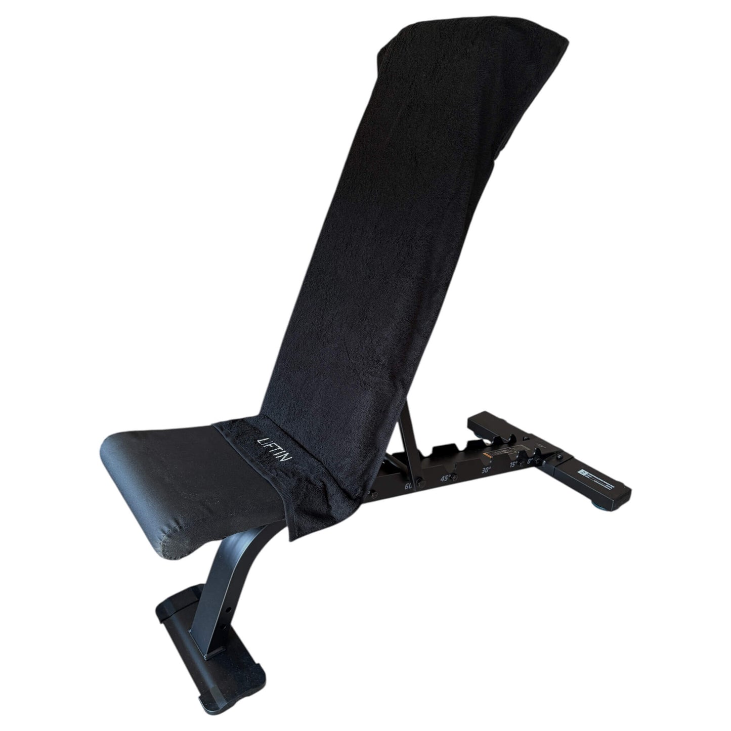 LIFTIN sporthanddoek 50x90cm- 100x50 cm formaat voor optimale dekking tijdens workouts - zijaanzicht