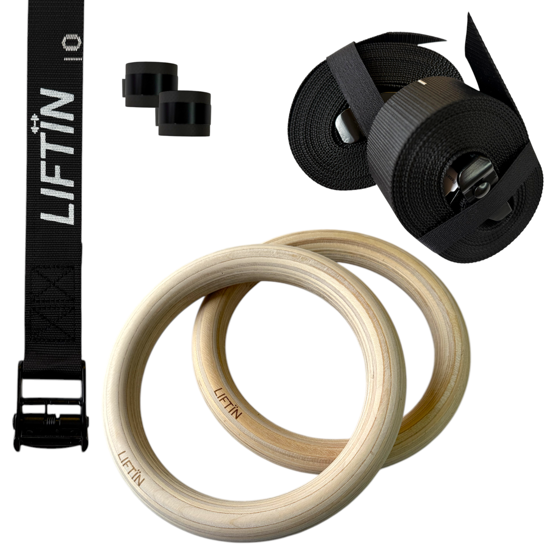 LIFTIN turnringen - verstelbare ophangbanden van 250 cm met lengteaanduiding voor precisie - detailopname
