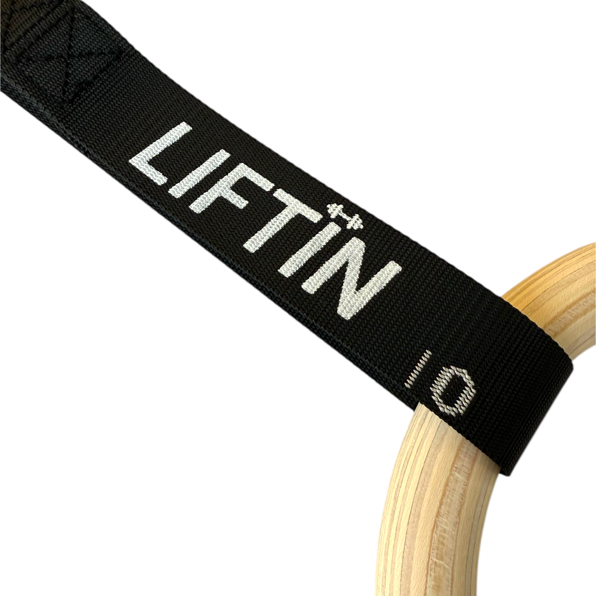 LIFTIN turnringen - zwarte grip tape voor verbeterde grip tijdens intensieve workouts - close-up