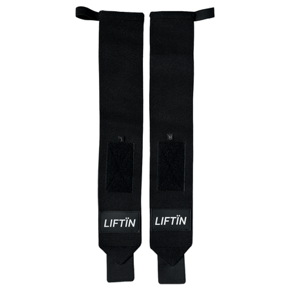 LIFTIN wrist wraps - ondersteuning en bescherming voor polsen bij intensieve krachttraining - bovenaanzicht
