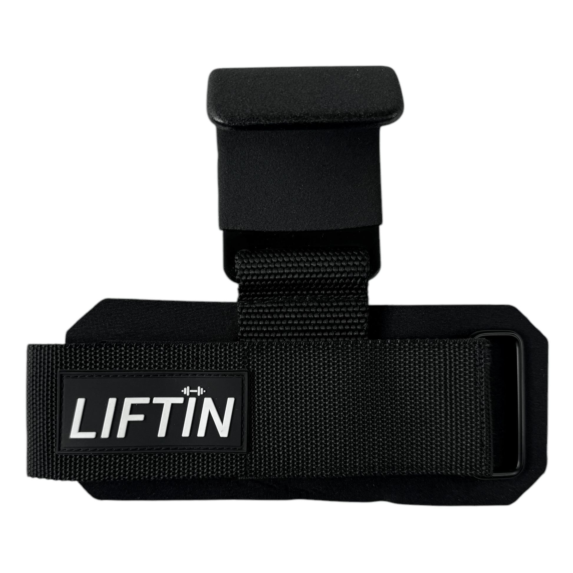 LIFTIN lifting hooks - verstelbare polsbanden met klittenband sluiting voor een stevige pasvorm - detailopname