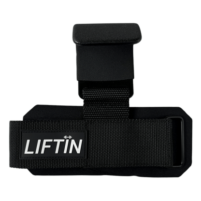LIFTIN lifting hooks - verstelbare polsbanden met klittenband sluiting voor een stevige pasvorm - detailopname
